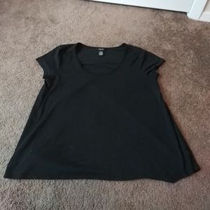 Plain black tee